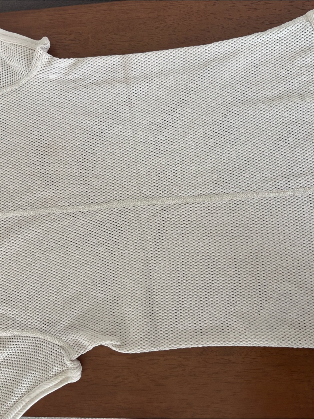 J. Crew Cream Short Sleeve Mesh Tee - Picture 5 of 5